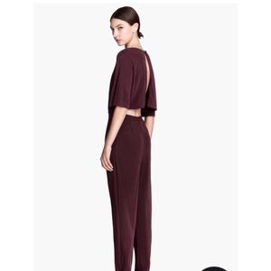 Burgundy H&M jumpsuit